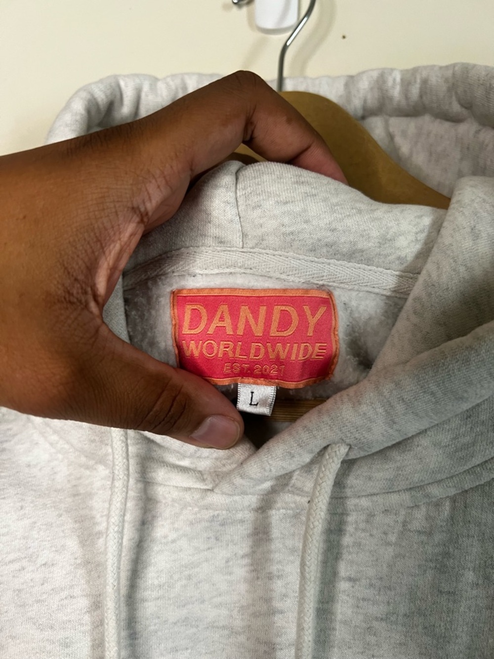 Dandy Worldwide Lets Watch The Sunset Gray Pullover  Hoodie L  *FLAWS* - Picture 4 of 10